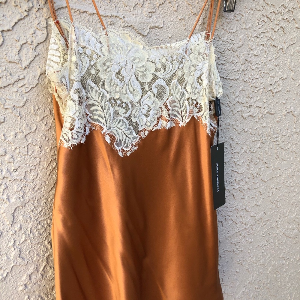 NWT Dolce& Gabanna Silk Slip Tank Top Size 44 - Picture 8 of 13